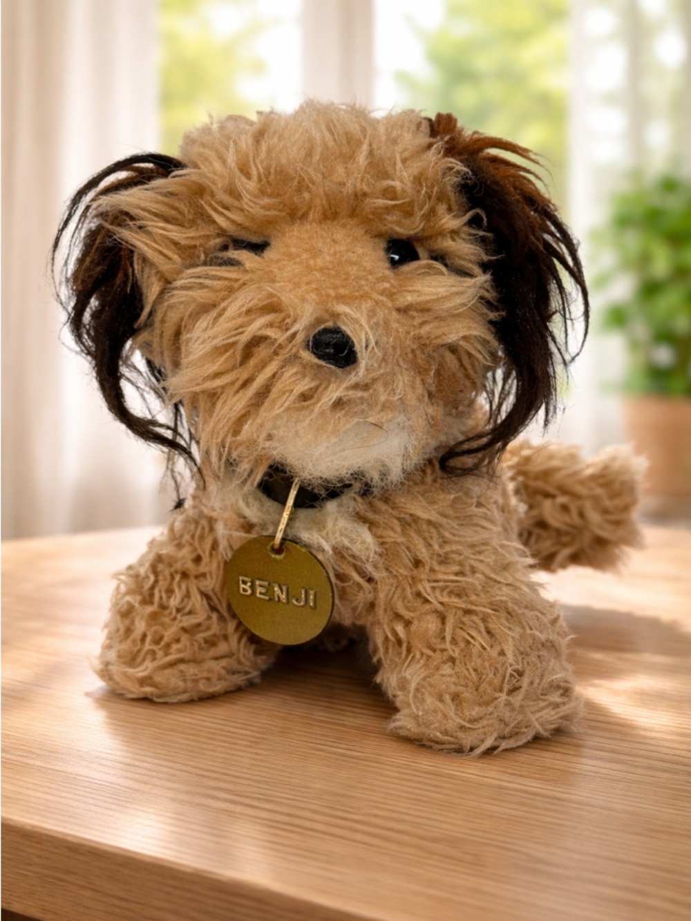 Vintage 1978 Dakin Benji 10" Plush Toy Complete with "Benji" Dog Tag